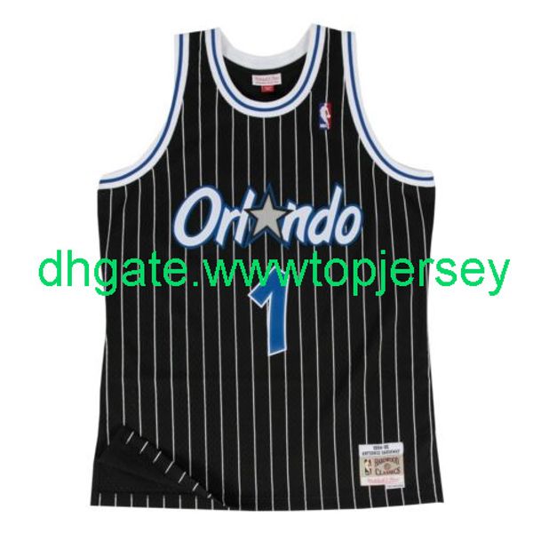 

дешевый anfernee хардвей # 1 mitchell ness баскетбол джерси черного 1994-95 джерси отсылки вест прошитого, Gray