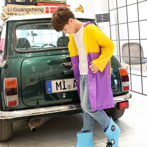 

mr yu xian men's life fashion cartoon pvc bag ra. yu fashion cartoon children's raincoat pvc bag poncho boys' raincoat poncho, Red;brown