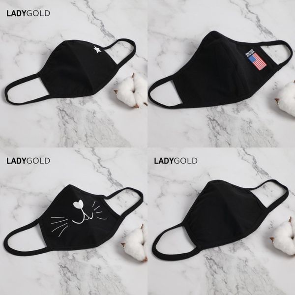 

anti-dust cotton mout fa mask cycling wearing black fasion cotton mask#568