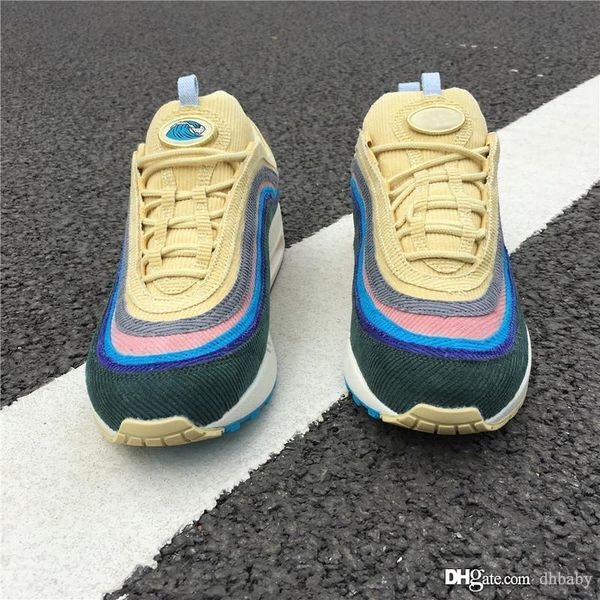 

sean wotherspoon x 1/97 vf sw hybrid man running shoes corduroy rainbow authentic sneakers sports come with box size 36-46