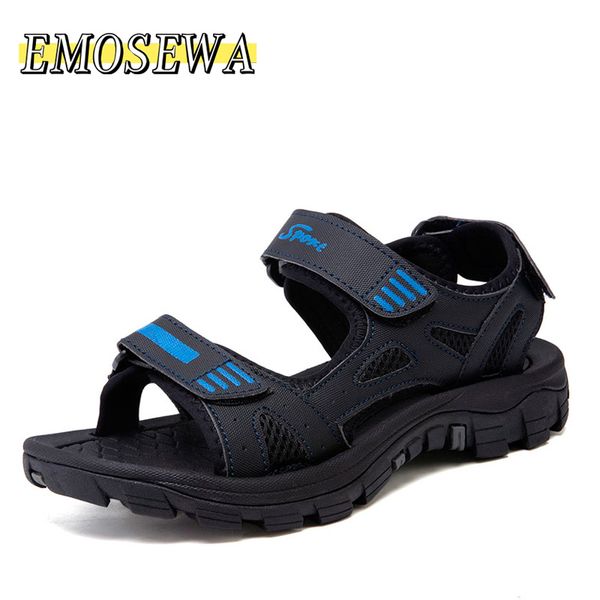 

new mesh summer shoes men sandals fashion casual shoes male sandalias beach soft soles comfortable men, Black