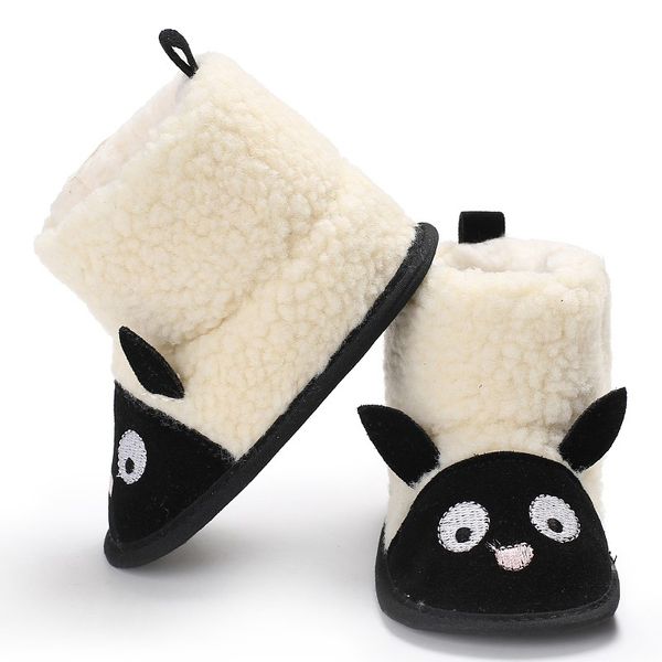 

newborn baby cute cartoon sheep shoes first walker girls boys winter warm boots booties soft sole infant toddler prewalkers