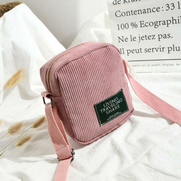 

square messenger bags women corduroy tote package ladies casual shoulder bag japanese style small crossbody bag