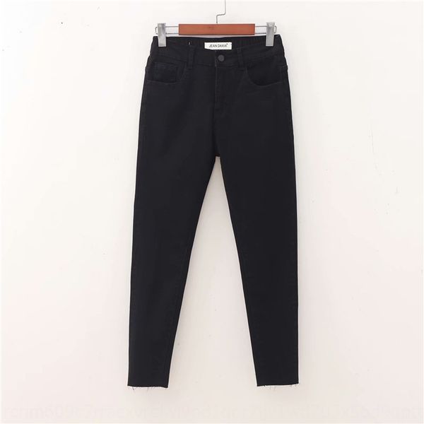 

autumn new large size korean style pants with burrs fashionable for plump jeans and jeans mm all-match loose slimming pants 6610, Blue
