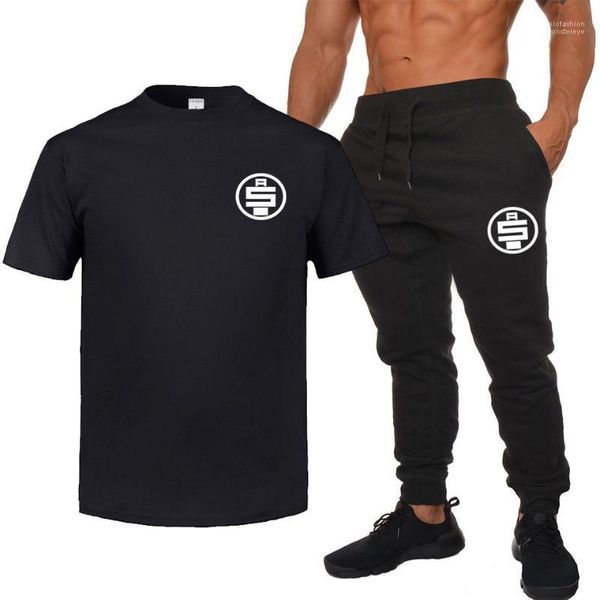 

mens tshirts pants 2pcs clothing sets shorts pants suits nipsey hussle mens summer tracksuits designer, Gray