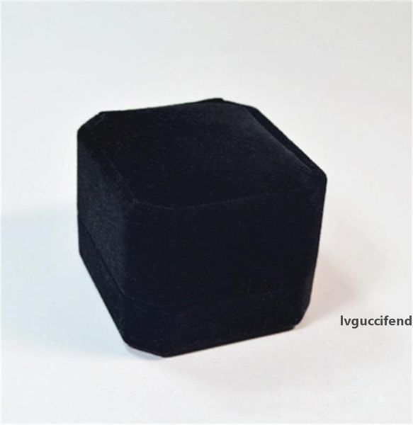 

4*5*5.5cm jewellery cases flocking plastic solid color rings boxes valentines day party gift wrap 1 96cs e1
