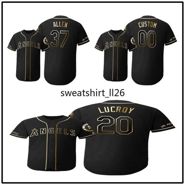 

2019 golden edition los men women youth 27 mike trout angeles 6 anthony rendon angels flex base baseball jersey, Black