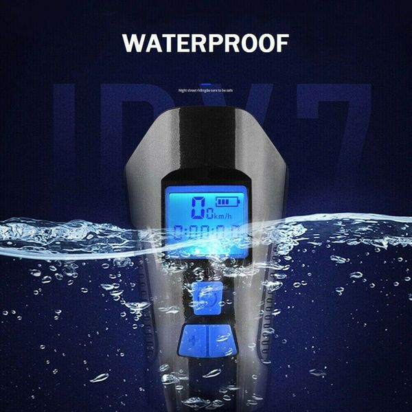 

bicycle speedometer led lights cycling headlight horn front tail light set cab light