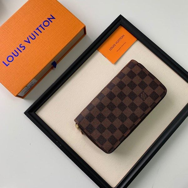 

new arrival luxury designer mens wallet purses vintage style handbag leather long wallets phone money pouch card holder zipper men purse