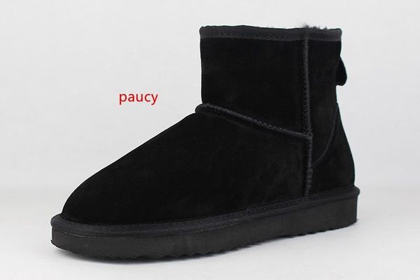

australian women snow boots 100% genuine cowhide leather ankle boots warm winter boots woman shoe