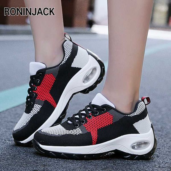 

big size 42 female cushioning sneakers mesh running shoes outdoor non-slip jogging sports shoes soft comfortable women
