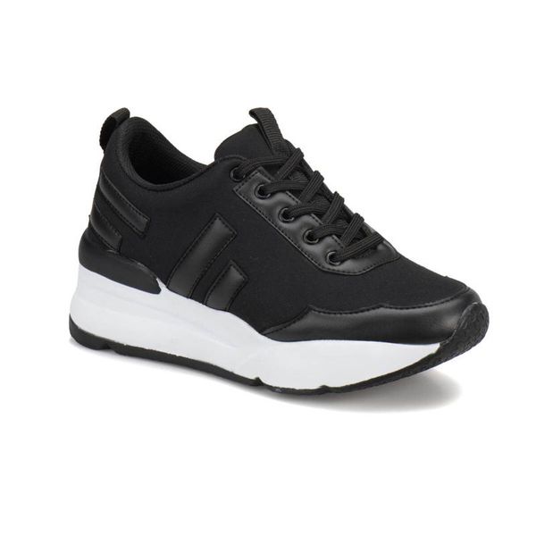 

flo z003 black women 's sneaker shoes butigo