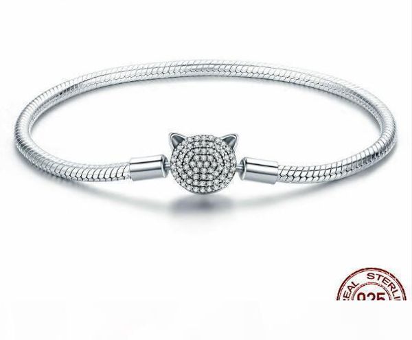 

spc6 (without box) 925 silver chain bracelet women round beads link chain bracelets female sterling silver jewelry