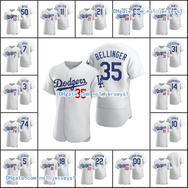 

лос-анджелес dodgers # 22 клейтон kershaw 35 коди bellinger 50 mookie беттс мужчины женщины молодежь на заказ белый 2020 аутентичные джерси, Black