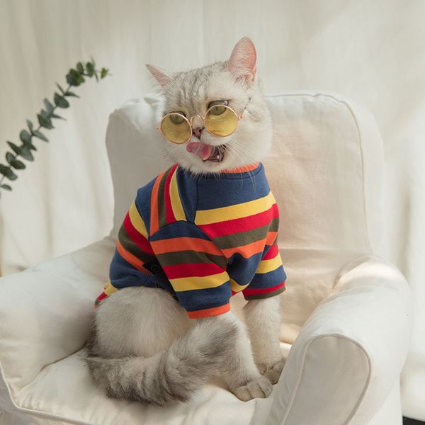 

cute cat clothes spring and summer thin kitten sweater dog small dog clothes anti-lint pet cat clothes tide