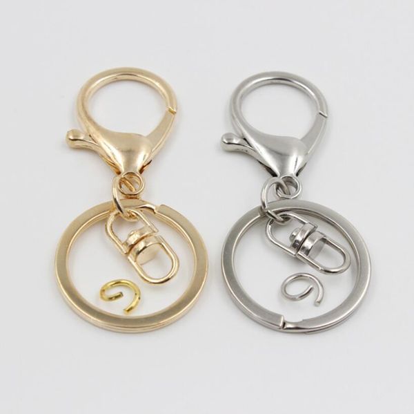 

dhl epacket high-end hardware accessories, keychain pendant, with eight-shaped dmkr067 mix order key chain keychain key rings, Slivery;golden