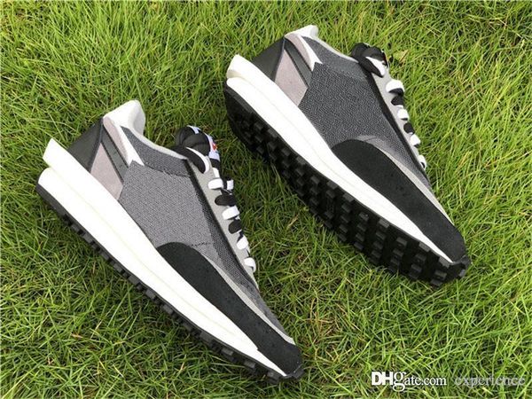 

2019 authentic ldwaffle black anthracite gunsmoke pine green purple wolf grey white ld waffle bv0073-001 men running shoes