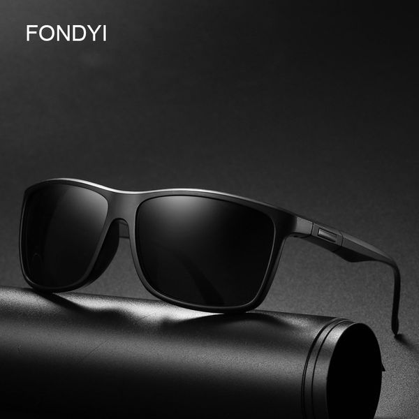 

fondyi italian design mens designer sunglasses uv400 sports shades uv400 sun glasses new rectangle with case, White;black