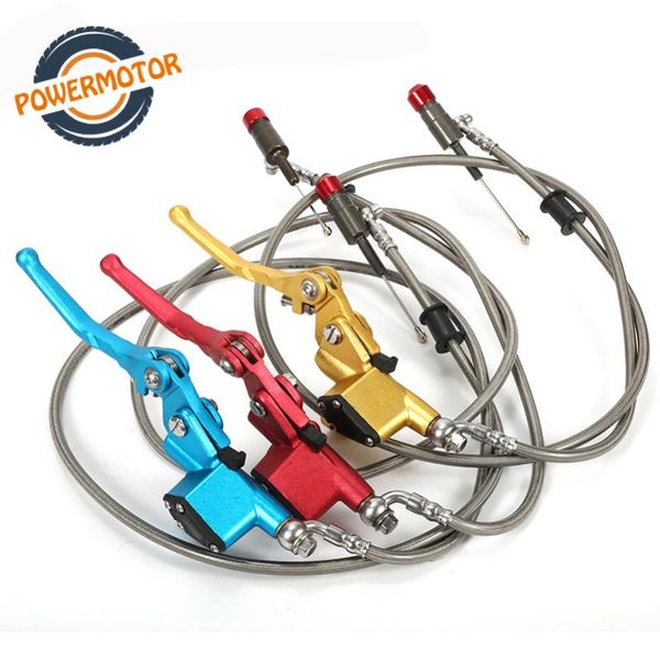 

aluminium hydraulic clutch 900mm 1200mm silver lever master cylinder for 125-250cc vertical engine motorcycle dirt bike motocros