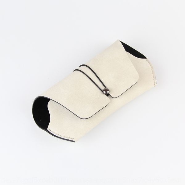 

new three-layer leather soft bag sun case case glasses box east gate simple glasses bag high-grade leather box, Blue