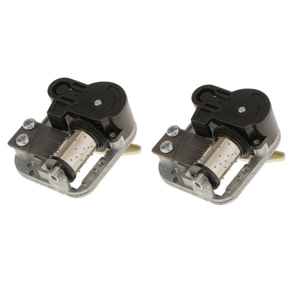 

2 pieces wind up musical movements parts diy for music box with a+c tune