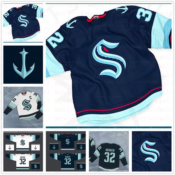 

seattle kraken 2021 hockey jersey 32th new team custom home road jerseys stitched any nunber any name mens women youth, Black