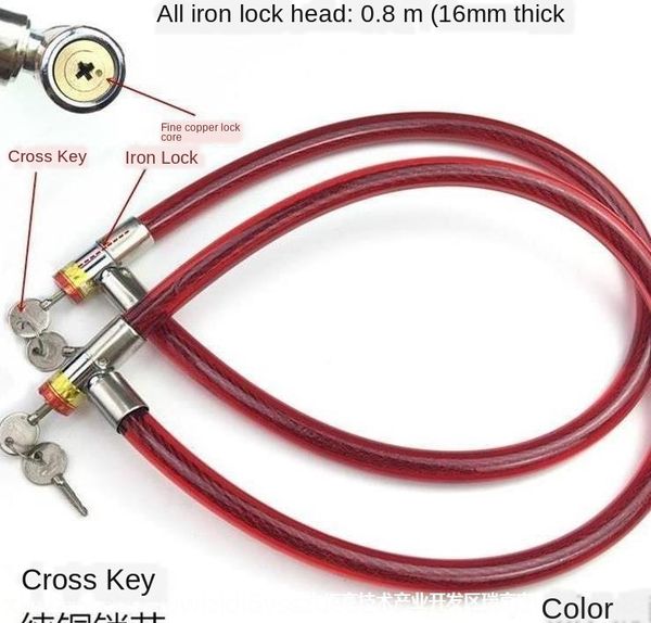 

r3dhm anti-skid riding multi-purpose portable children's anti-theft old anti-theft lock car accessories electric bicycle bicycle lock f