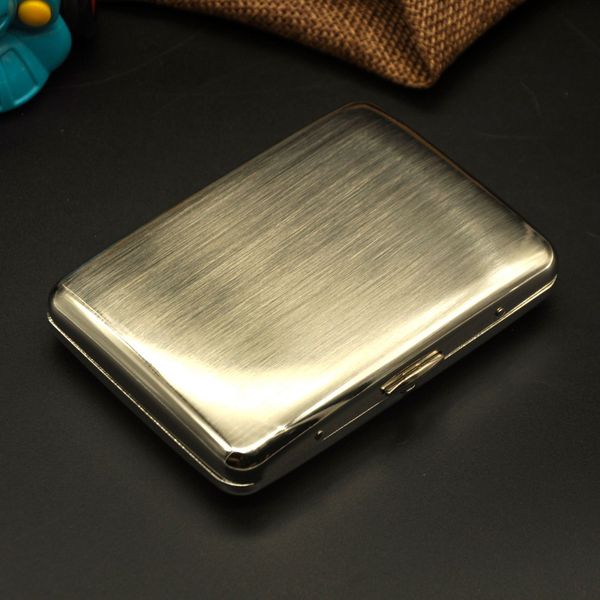 

16-piece arc-shaped metal drawing cigarette case small smoke control type personalized gift box gift