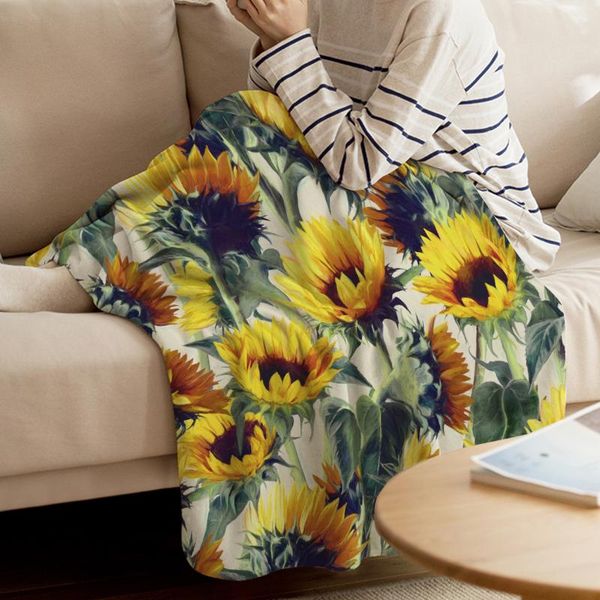 

blankets warmtour throw blanket sunflowers forever soft warm microfiber flannel for beds