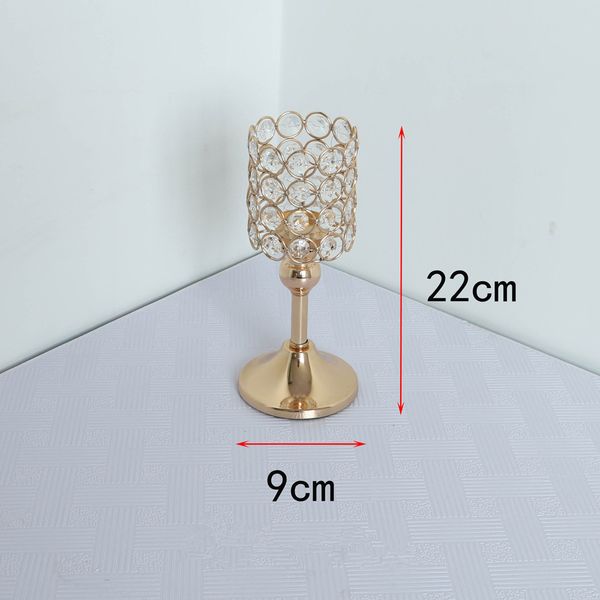 

candlestick crystal candle holders metal candlestick flower vase table centerpiece event flower rack road lead wedding decoration