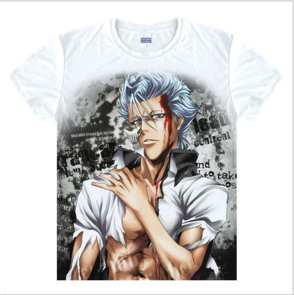 

fashion anime bleach t shirt cosplay cartoon ishida uryuu t-shirt new anime tshirt kurosaki ichigo men tee dead man clothes, White;black