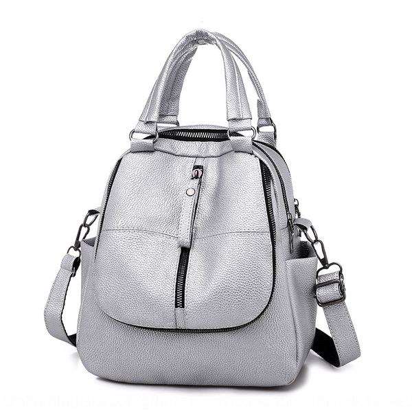 

shoulder women's fashion hand three-purpose multifunctional shoulder messenger bag middle-aged leisure temperament fashion bag