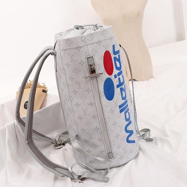 

2020 drop ship retro style womens bag luxury designer backpacks women leather drawstring bucket bag large capacity mochila travel rucksack