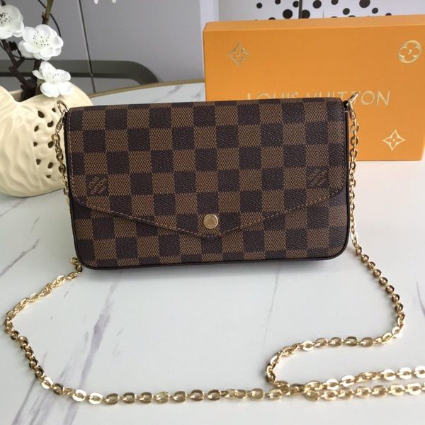 

fast delivery luxury designer women shoulder bag retro classic chain plaid ladies crossbody bags phone money clutches handbag envelope