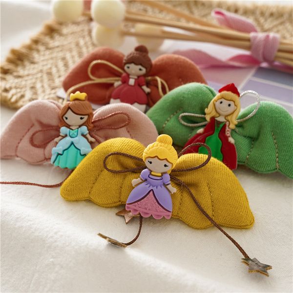 

новый детский клип ангел волос симпатичные девушки versatile младенца боковой зажим аксессуары для волос мультфильм милые девушки шпильками, Slivery;white