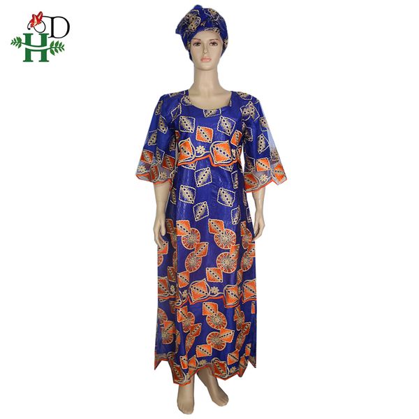 

h&d african lace dresses for women traditional african maxi dresses large size lady dress vestido de festa longo para casamento, Red