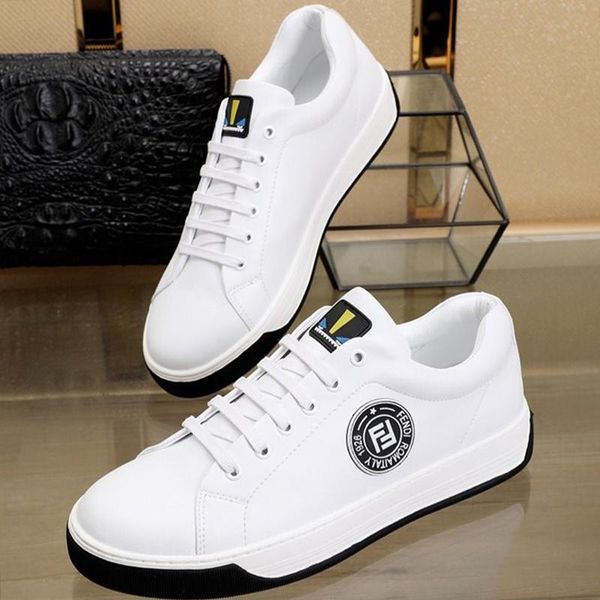 

корабль падения мужская обувь calzado deportivo para hombre luxury leather проектировщик новое прибытие footwears low top lace -до плюс разм, Black