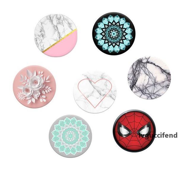 

2018 good quantity new universal cell phone holder glitter holder with opp bag stand 360 degree round holder dhl free