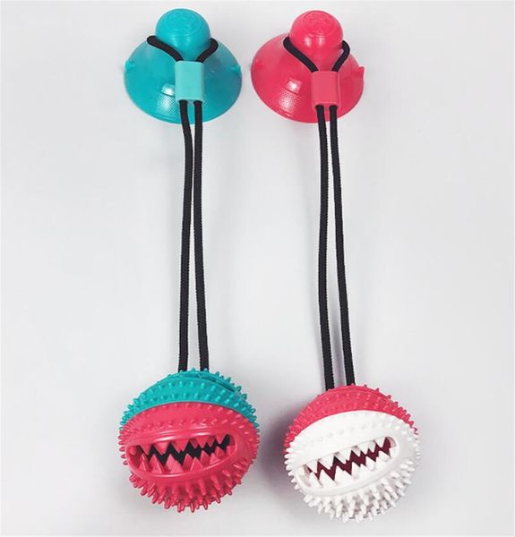 

new home pet dog toys silicon suction cup tug dog toy dogs push ball toy pet tooth cleaning dog toothbrush