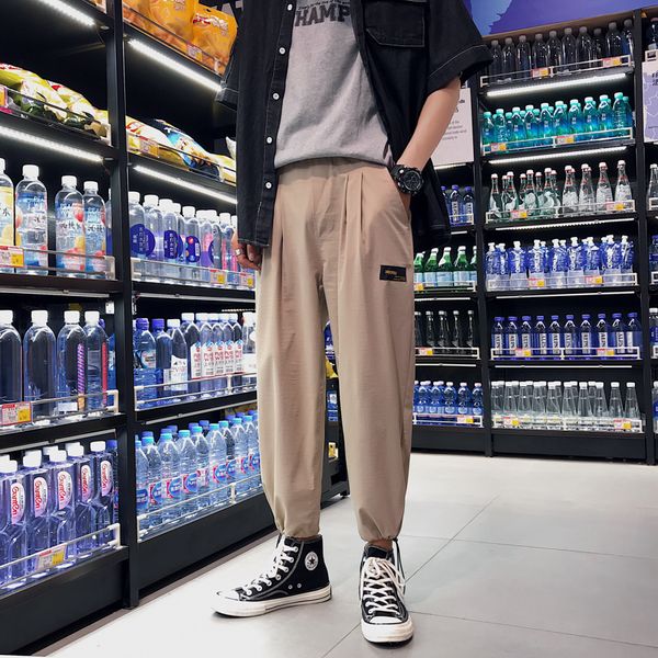 

men's joggers harem pants man black cotton comfortable pant summer casual streetwear loose trouser japanese trendy sweatpants