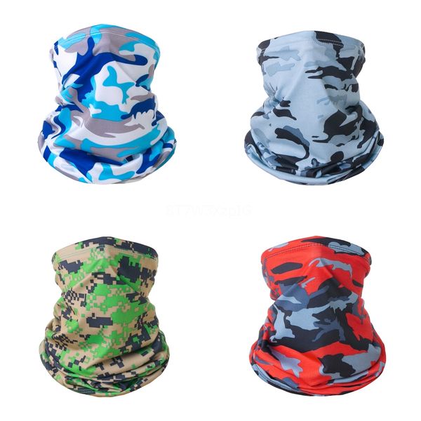 

outdoor camouflage cycling mask sun protection face er magic scarf camo cycling bandana without mask filter 22*3 #920#483, Black