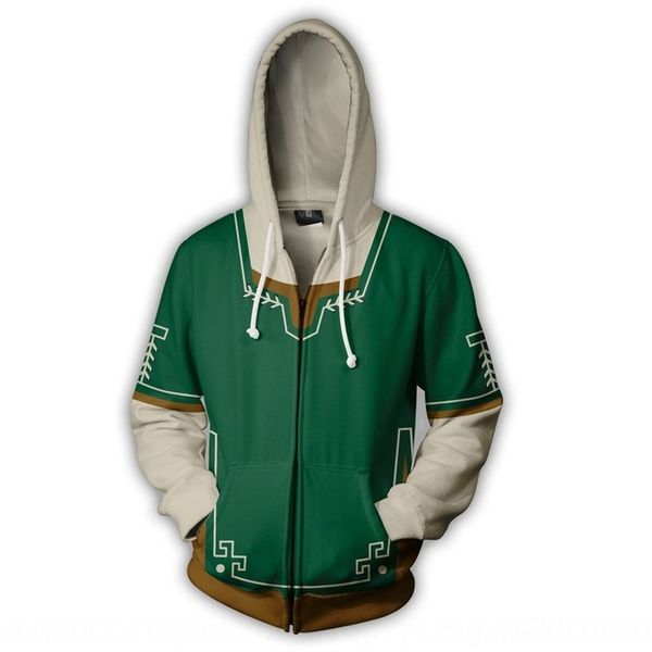 

negvv zelda legend series 3d sweater cosplay anime peripheral zelda legend series 3d hoodie sweater cosplay anime hoodie zipper zipper perip, Black;brown