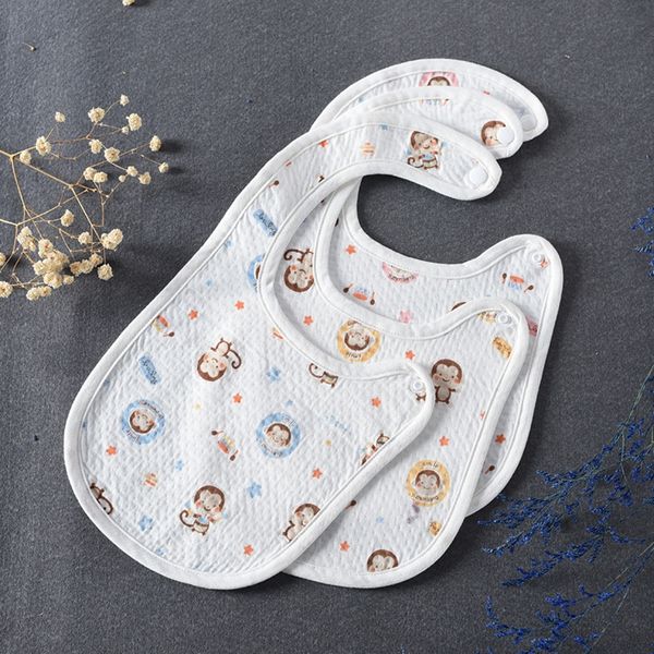 

детский хлопок мультфильм печати водонепроницаемый нагрудник слюны полотенце нагрудник экологический поставок хлопка слюна полотенце ребенка