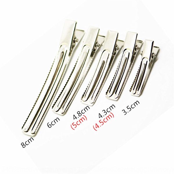 

korean hair double fork clip handmade diy material duckbill diy accessories clip hair accessories, Silver