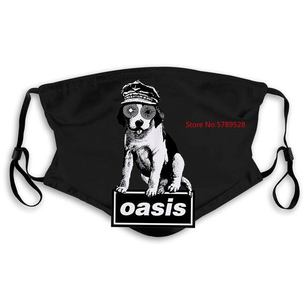 

oasis music band mad dog logo mens pop man gray style punk mask women kids pm25 kaegy