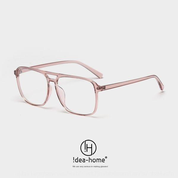 

tr1742 korean style square double myopia beam plain women's ins myopia glasses frame fashionable men's artistic glasses frame, Silver