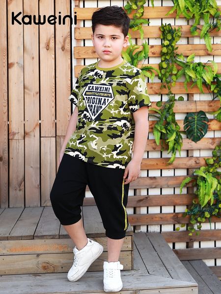 

fat suit children's children's boy 2019 new medium and large children plus fat boy camouflage short sleeve suit