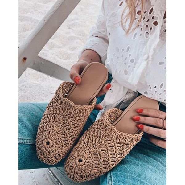 

women slipper all hand made bohemian casual shoes beach sandals ladies shoes platform sandalias 2020, Black