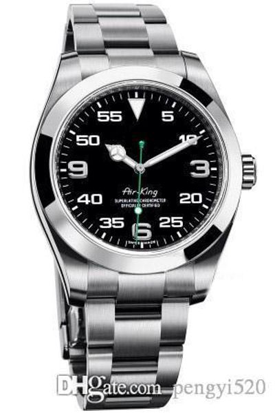 

p283 designer watches mens air king movement watches luxury watch men's master watch stainless steel case, folding buckle, Slivery;brown