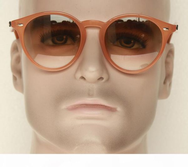 

revisit the classic retro round glass sunglasses ,round plank acetate frame 6165 87 51mm lens,lady high street leisure holiday googles, White;black